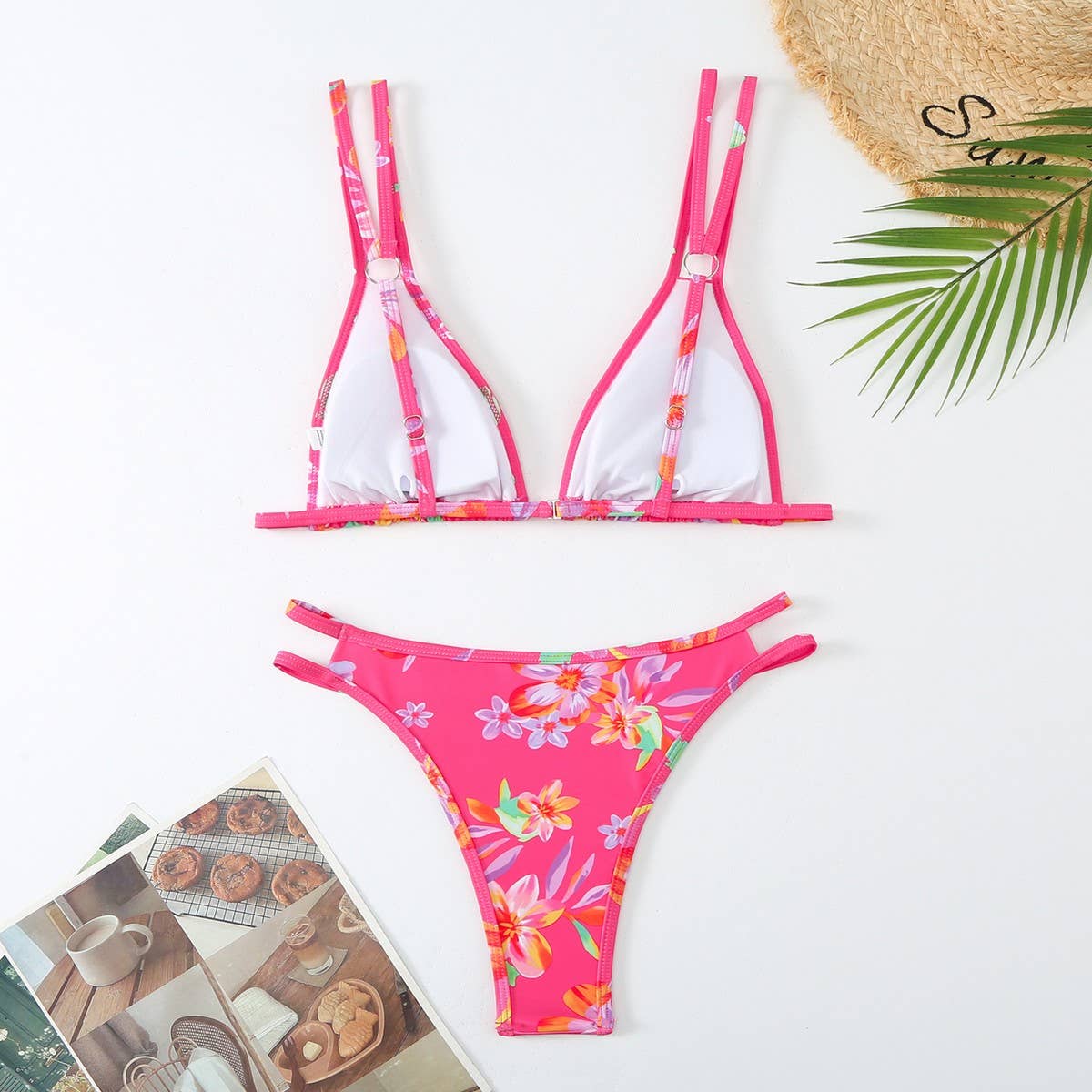 ACCITY - Wholesale Two Piece Swimsuit - Women's - PRINTED BIKINI SET - SEXY DOUBLE STRAP SWIMSUIT_CWMW09147