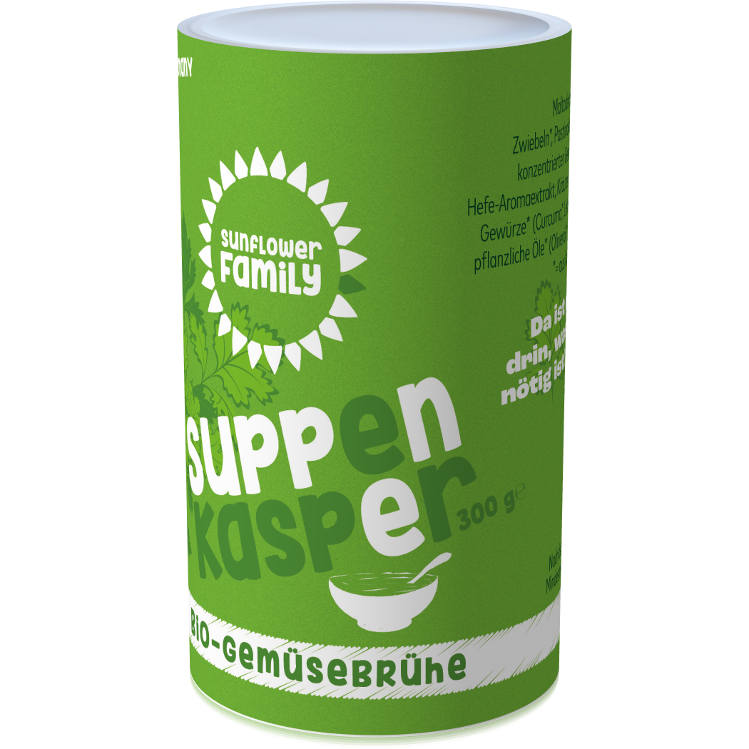 Sunflower Family - Wholesale Broth - SUPPENKASPER - Organic Vegetable Broth, 300 g3