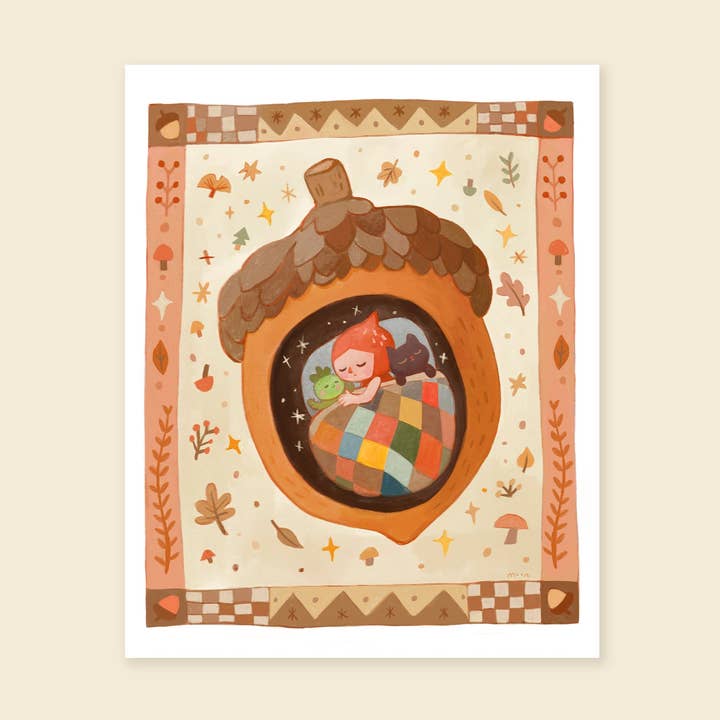 8x10" The Acorn - Giclée Print for wholesale by MoonQi.Art LLC
