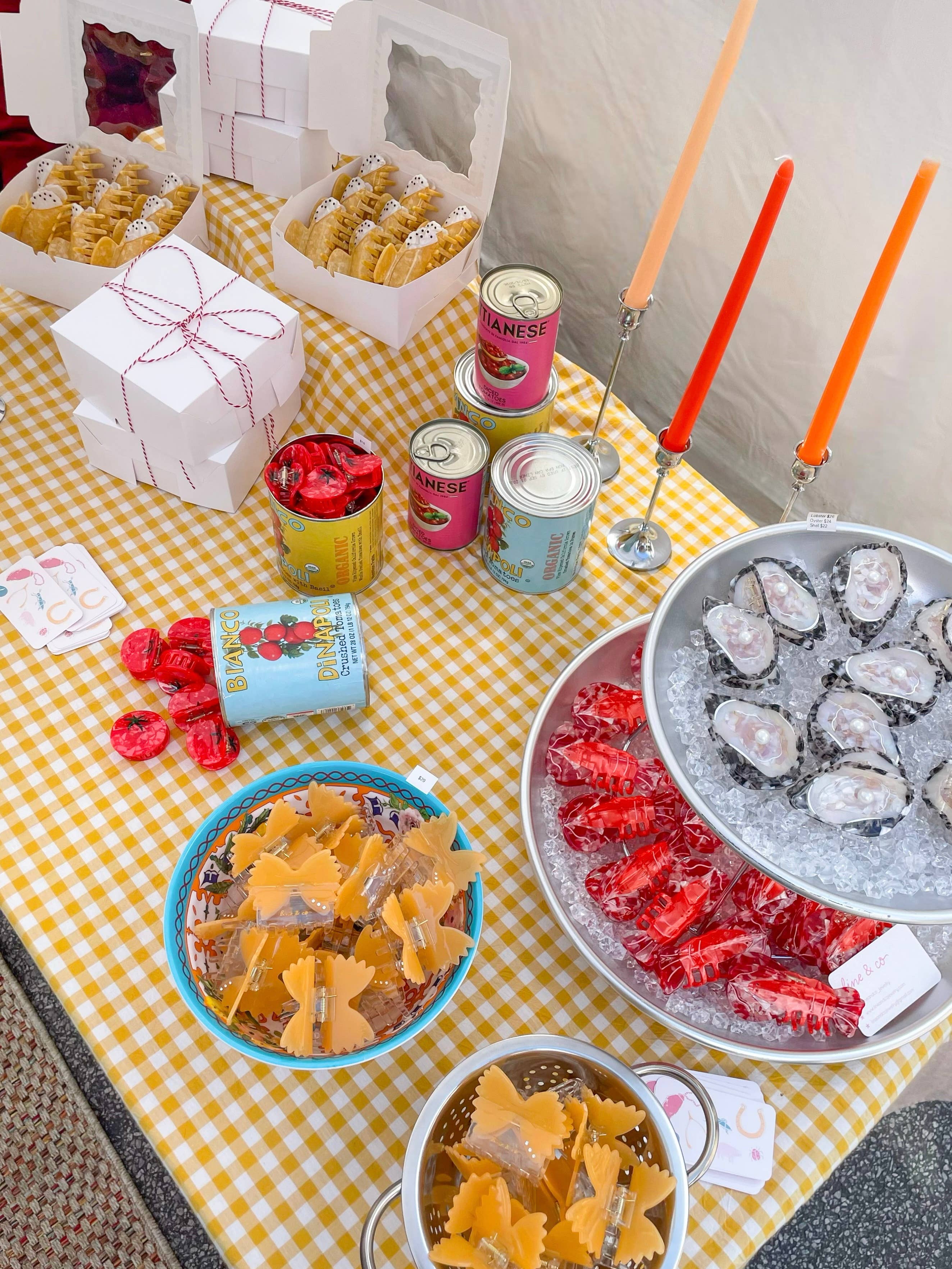 Line & Co - Wholesale Hair Clip - Women's - Pasta Claw Clip // Cellulose Acetate 4