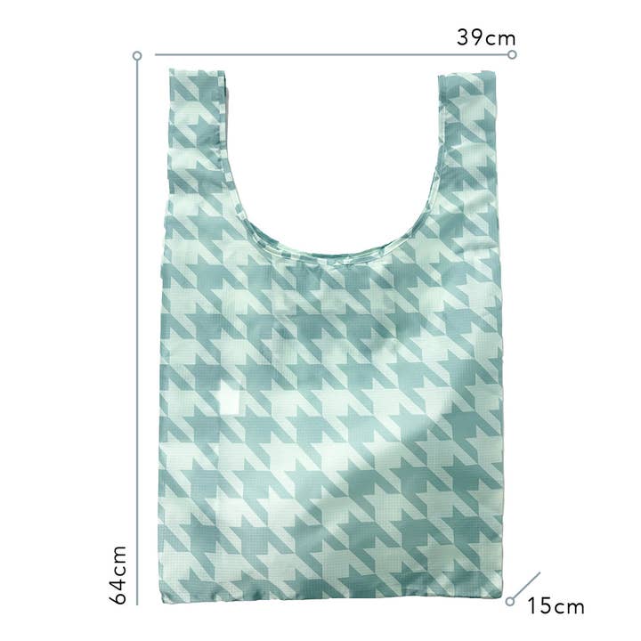 Hello Weekend - Wholesale Grocery/shopping bag - Sage Houndstooth - Shopper Bag8