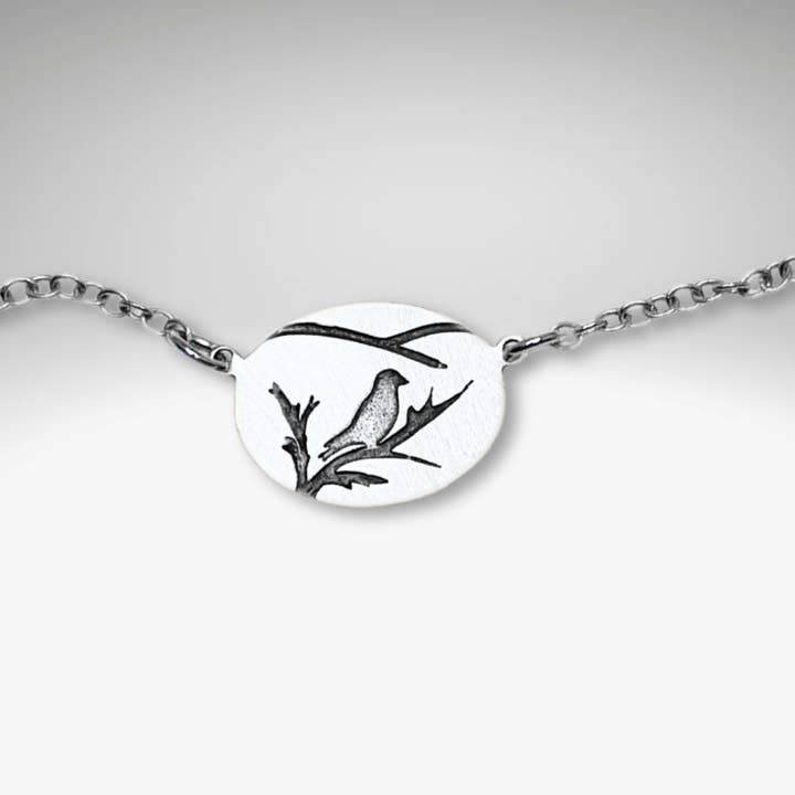 Mountain Bluebird Necklace for wholesale by Daphne Lorna