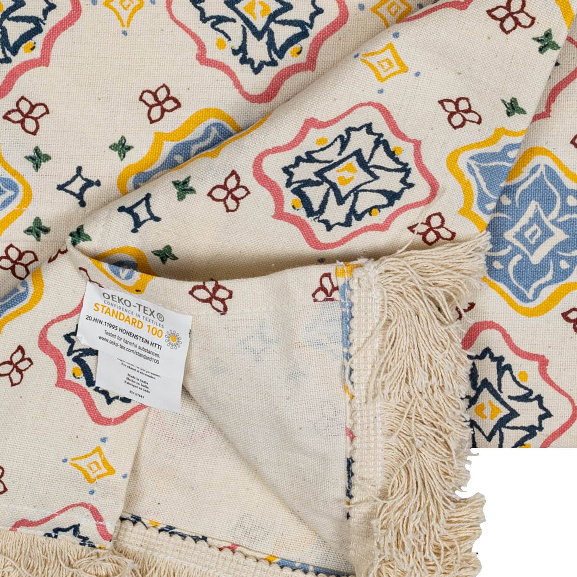 Foreside Home & Garden - Wholesale Tea Towel - SALE - Ava Multicolored Cottage Tea Towel2