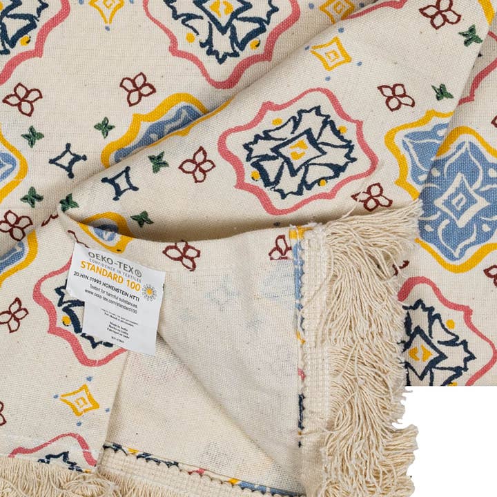 Foreside Home & Garden - Wholesale Tea Towel - SALE - Ava Multicolored Cottage Tea Towel2