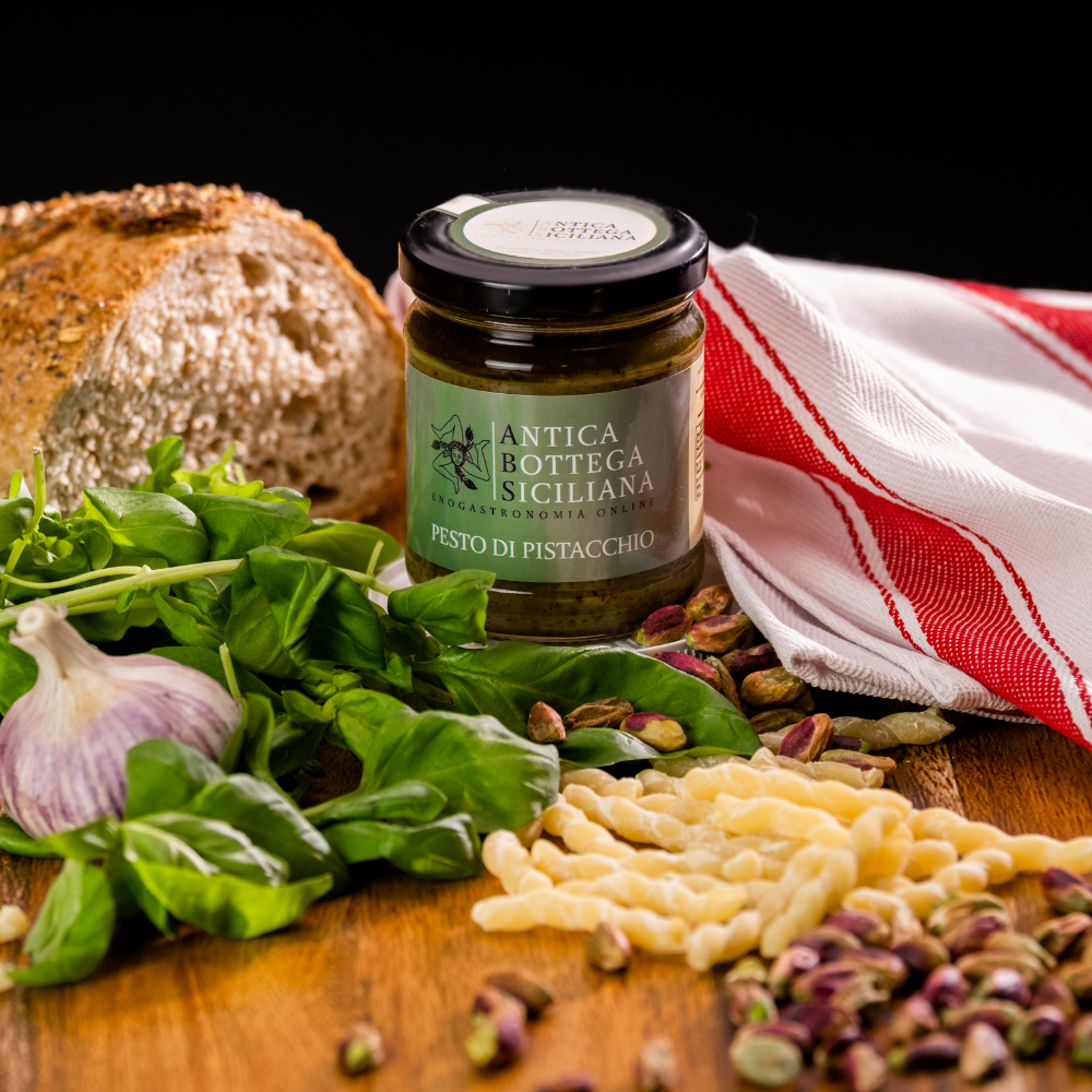 Antica Bottega Siciliana – wholesale Pesto – Sicilian pistachio pesto - 180 g2