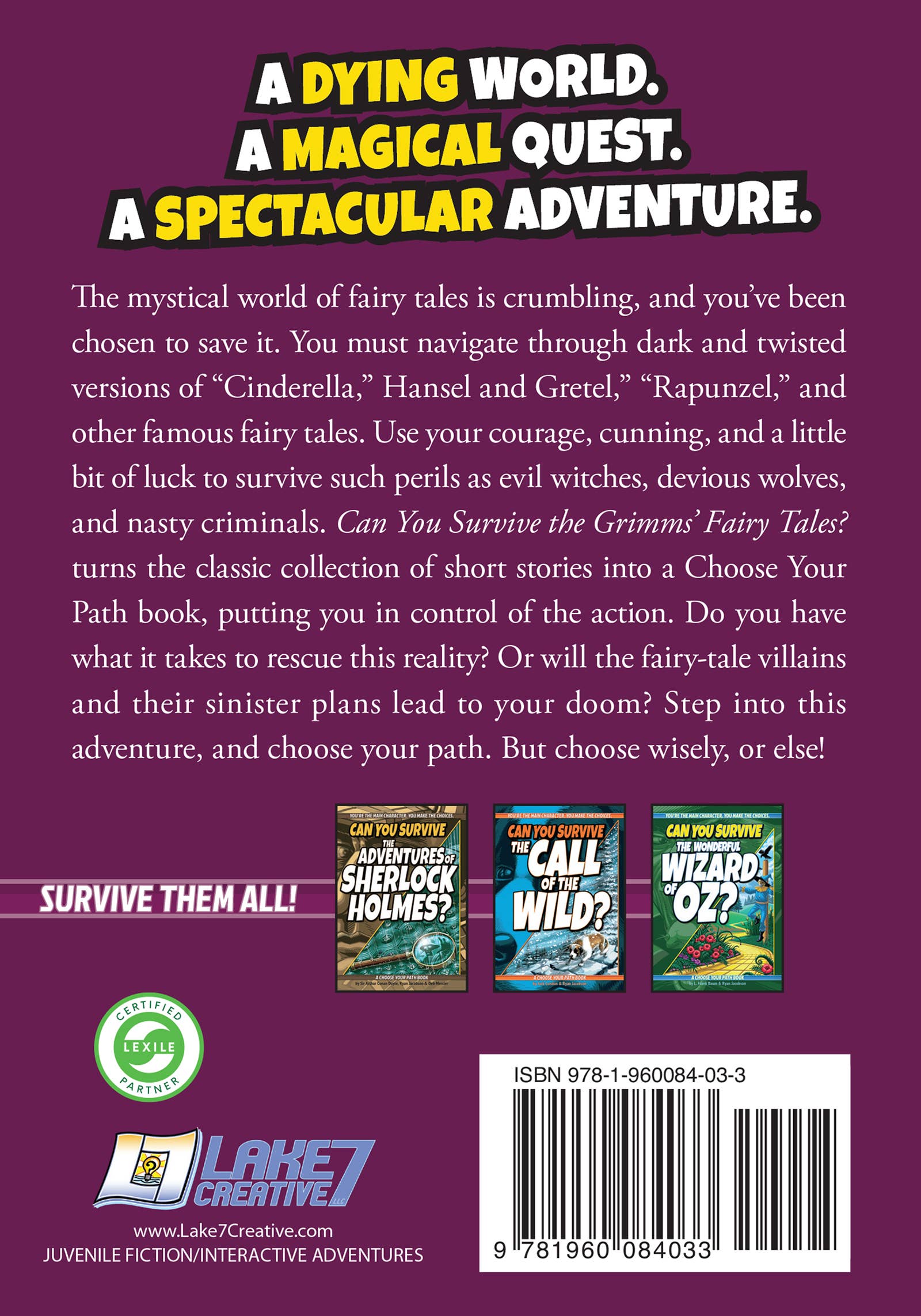 AdventureKEEN - Wholesale Early Reader Book (6-8) - Can You Survive: The Grimms' Fairy Tales5