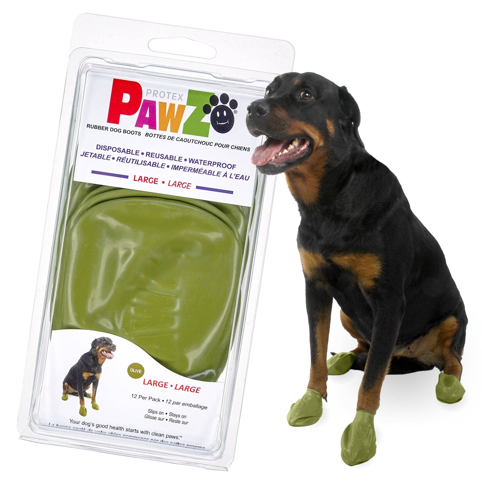 Downtown Pet Supply – wholesale Pet paw protection – PawZ Rubber Dog Boots, 12 Boots31