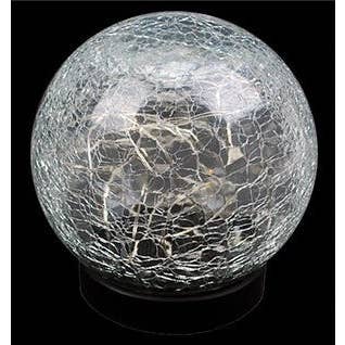 Will's Company - Wholesale Outdoor/Lawn Light - Solar Crackled Glass Globe Ball Light, Set of 2 in 4 colors