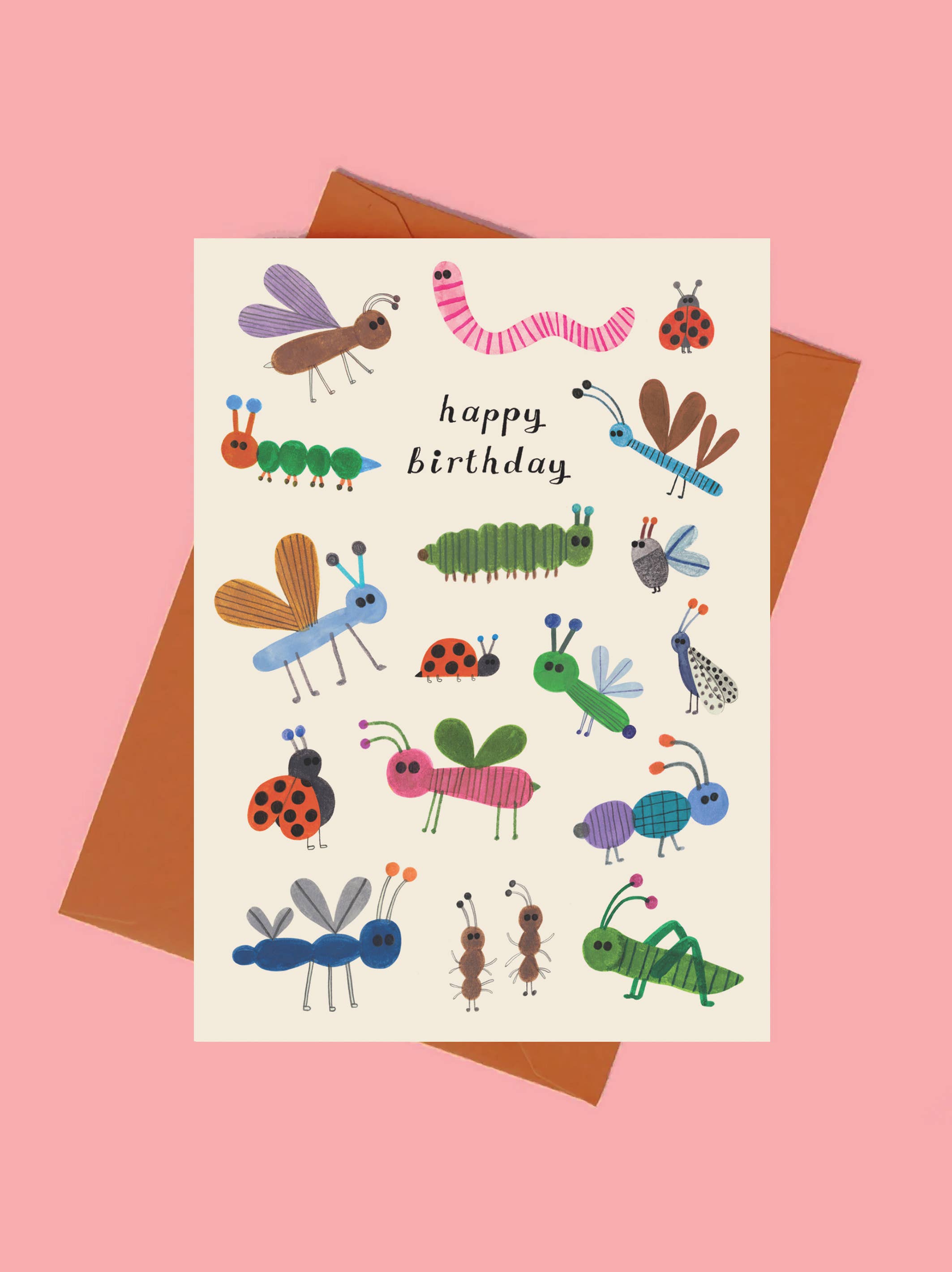 Daria Solak Illustrations – wholesale Everyday greeting card – BUGS birthday card1