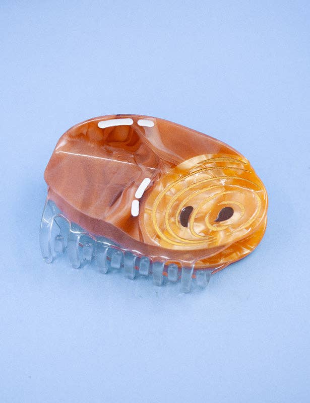 Joanna Behar - Wholesale Hair Clip - Women's - Pain au chocolat french patisseries Hair claw