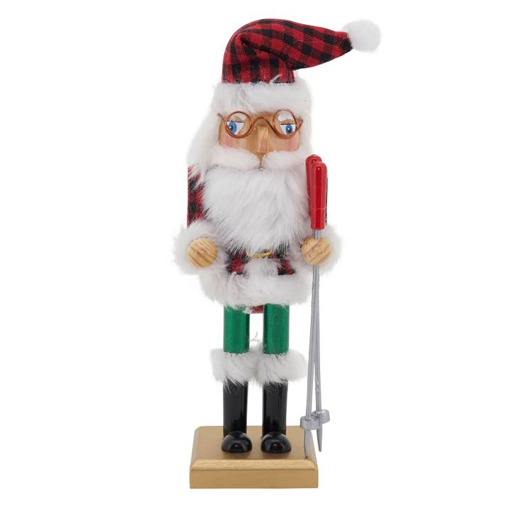 Buffalo Plaid Nutcracker for wholesale by Saro Lifestyle