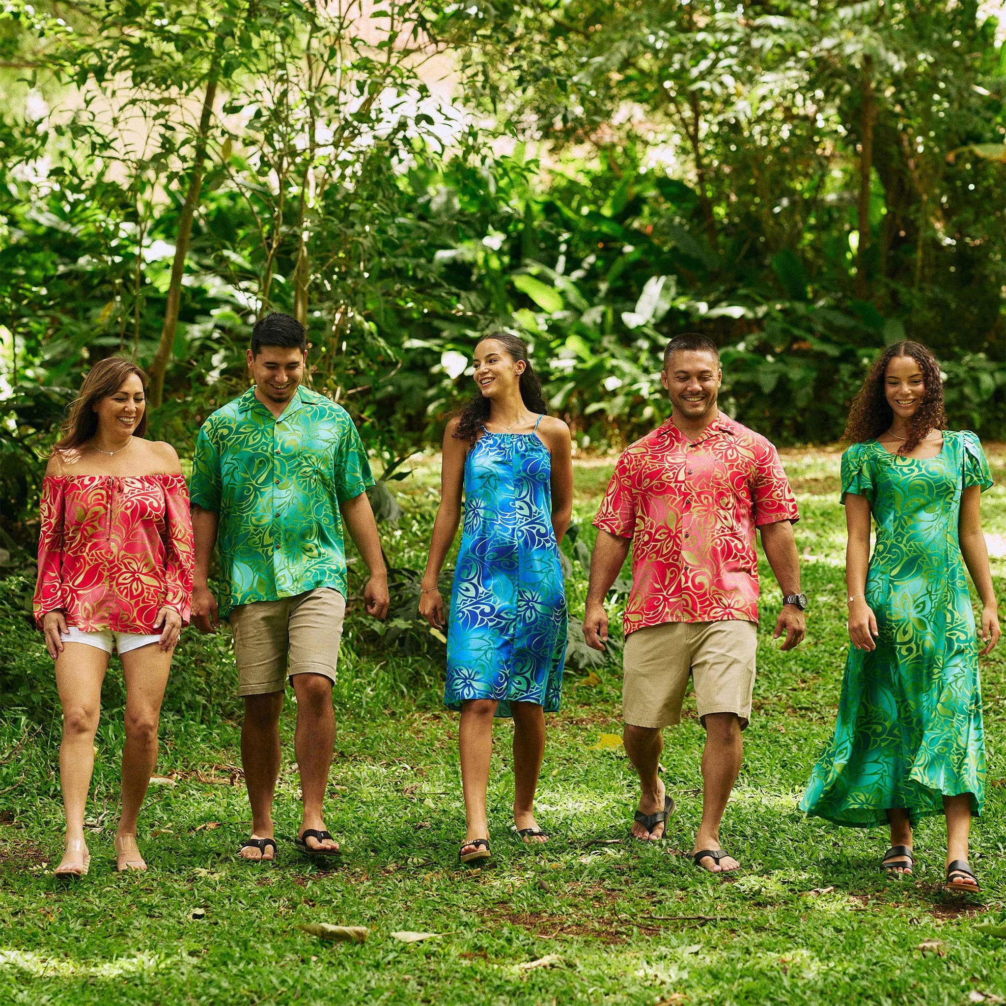 Hilo Hattie - Wholesale Button Down Shirt - Men's - Tribal Tiare Aloha Shirt16