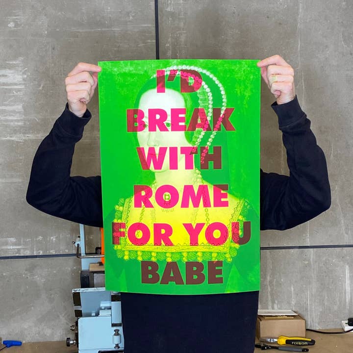 Anne Boleyn 'I'd Break With Rome For You Babe' Giclee Print for wholesale by Jot Paper Co.