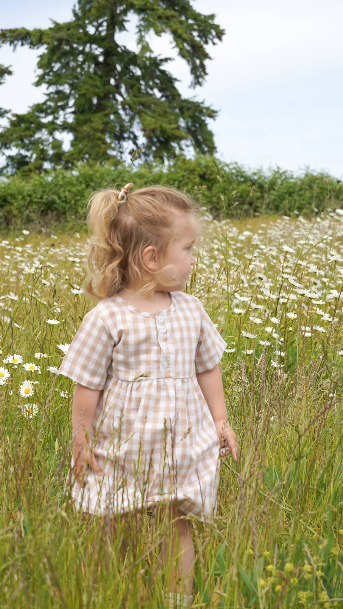 Aurelia & Co. Baby - Wholesale Dress - Kids - Gingham Linen Blend Dress 2