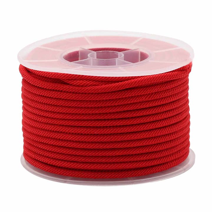 Red cord roll for accessories - 3mm x 17m for wholesale by AW Artisan