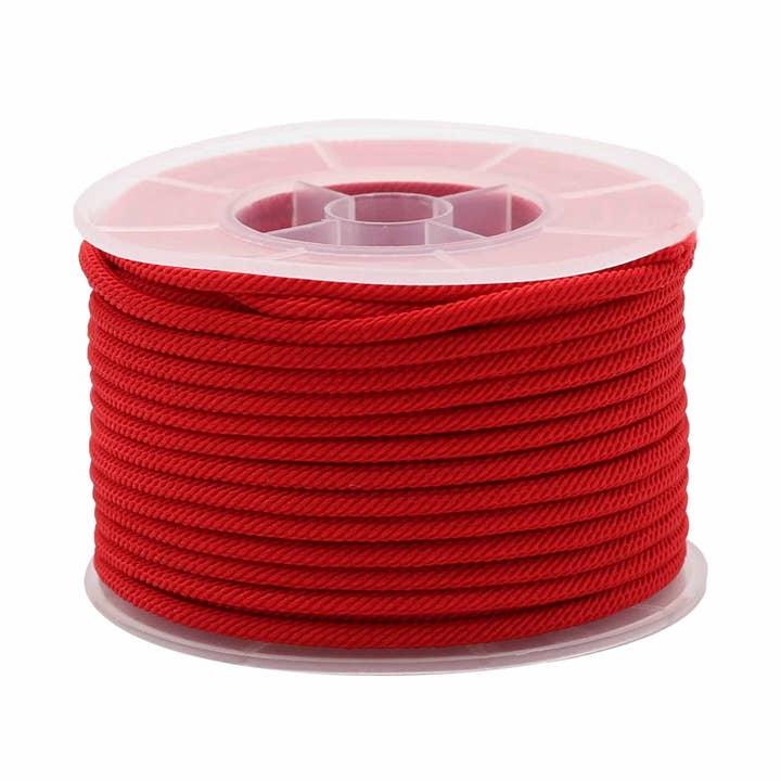 Red cord roll for accessories - 3mm x 17m for wholesale by AW Artisan