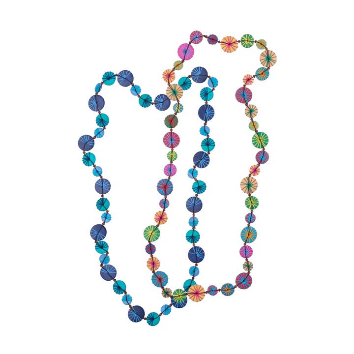 Assortiment de colliers Sunburst en bois pour la vente par Bamboo Trading Company