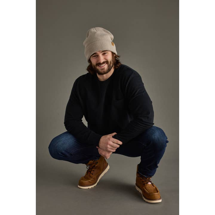 Panache Apparel Co. - Wholesale Beanie - Men's - Taupe Knit Beanie1