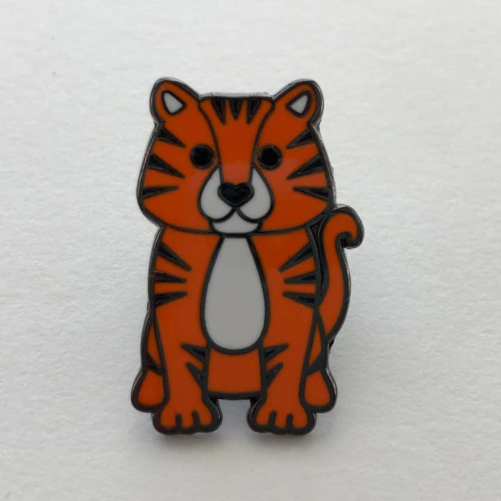 Tiger Enamel Pin for wholesale by Chameleon & Co