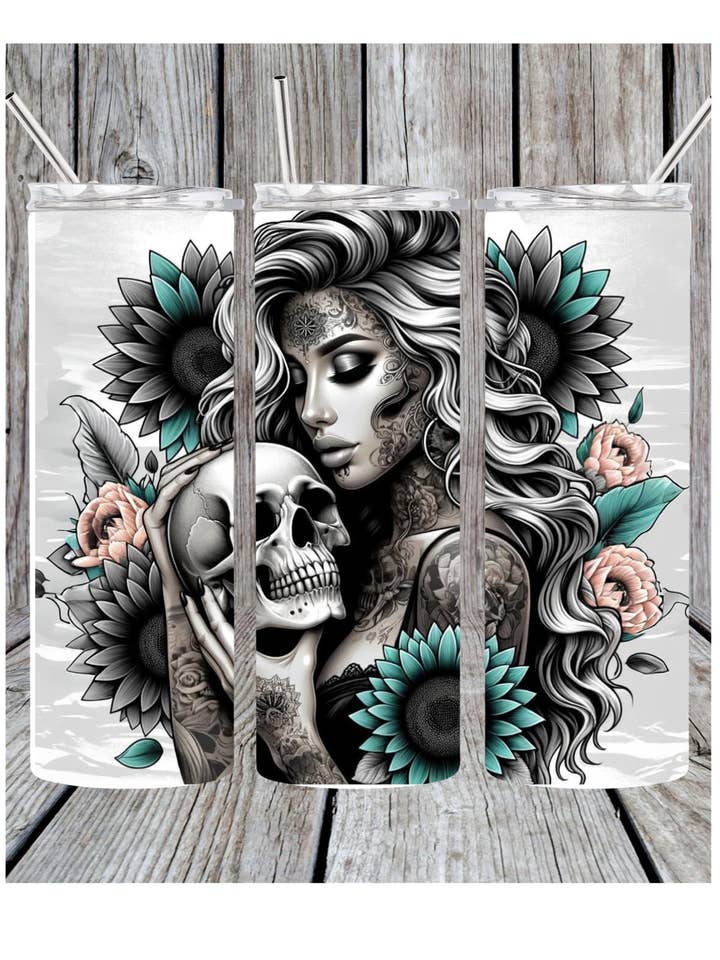 Skull lover tumbler for wholesale by Eclectic Wallflower Boutique