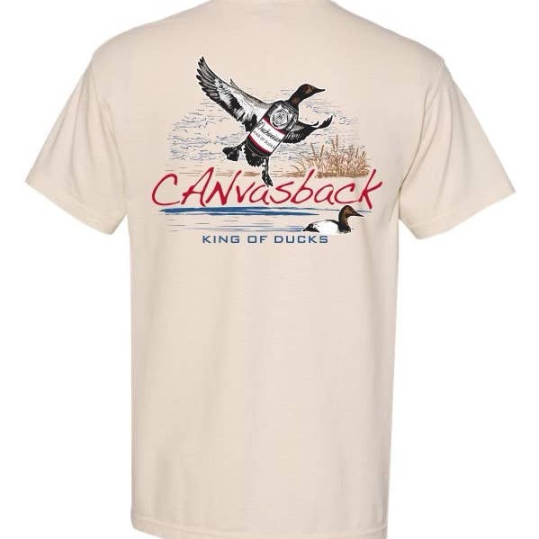 King Of Ducks Pocket Tee - Ivory for wholesale by Hooked and Loaded Outdoors