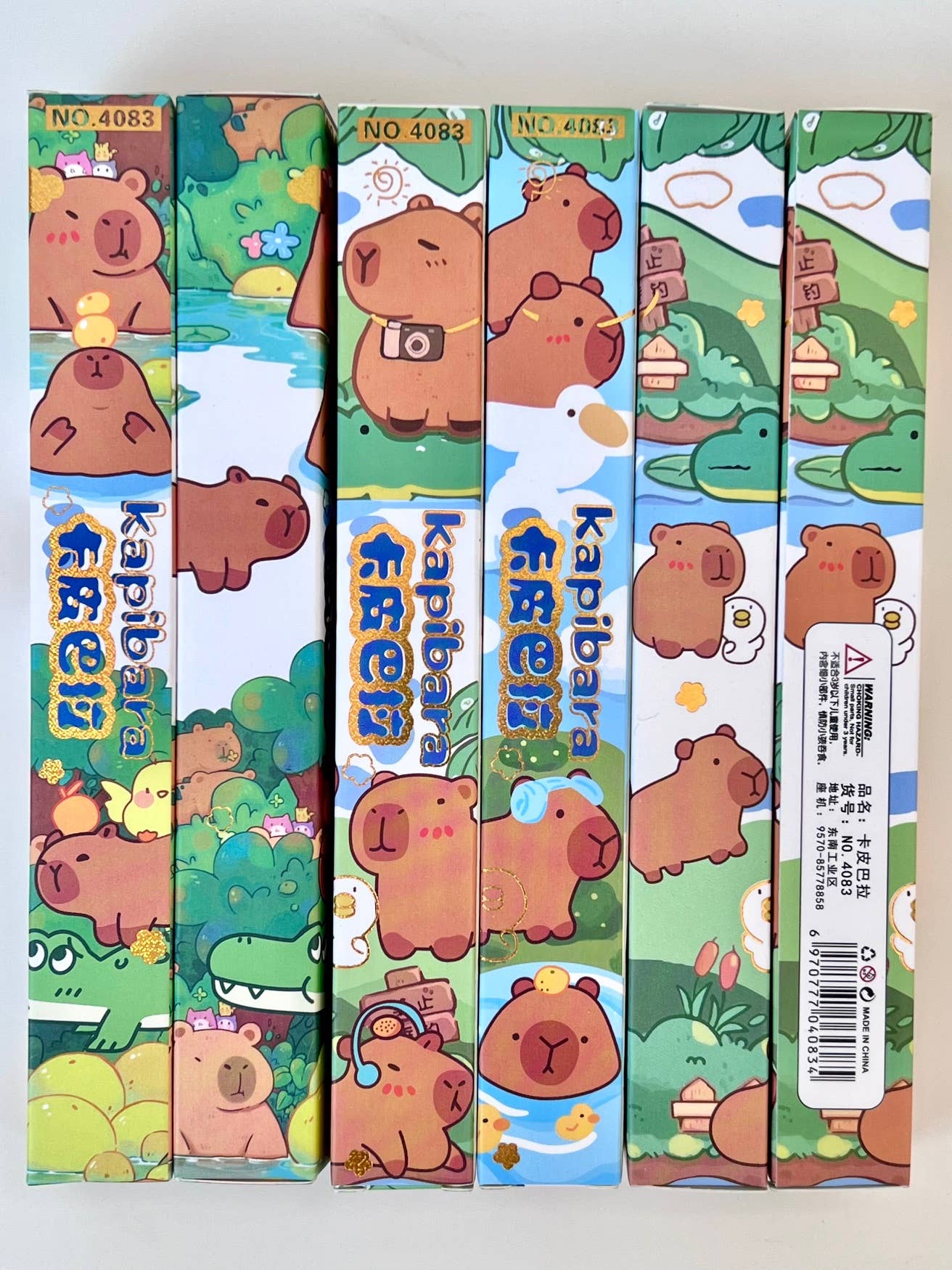 Wholesale 22681 Capybara Blind Box Gel Pen Vol.3 for your store