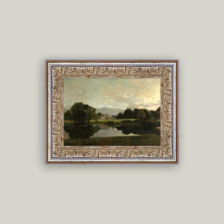 Petal Lane Home - Wholesale Art Print - Malvern Hall in Warwickshire Framed Antique Art