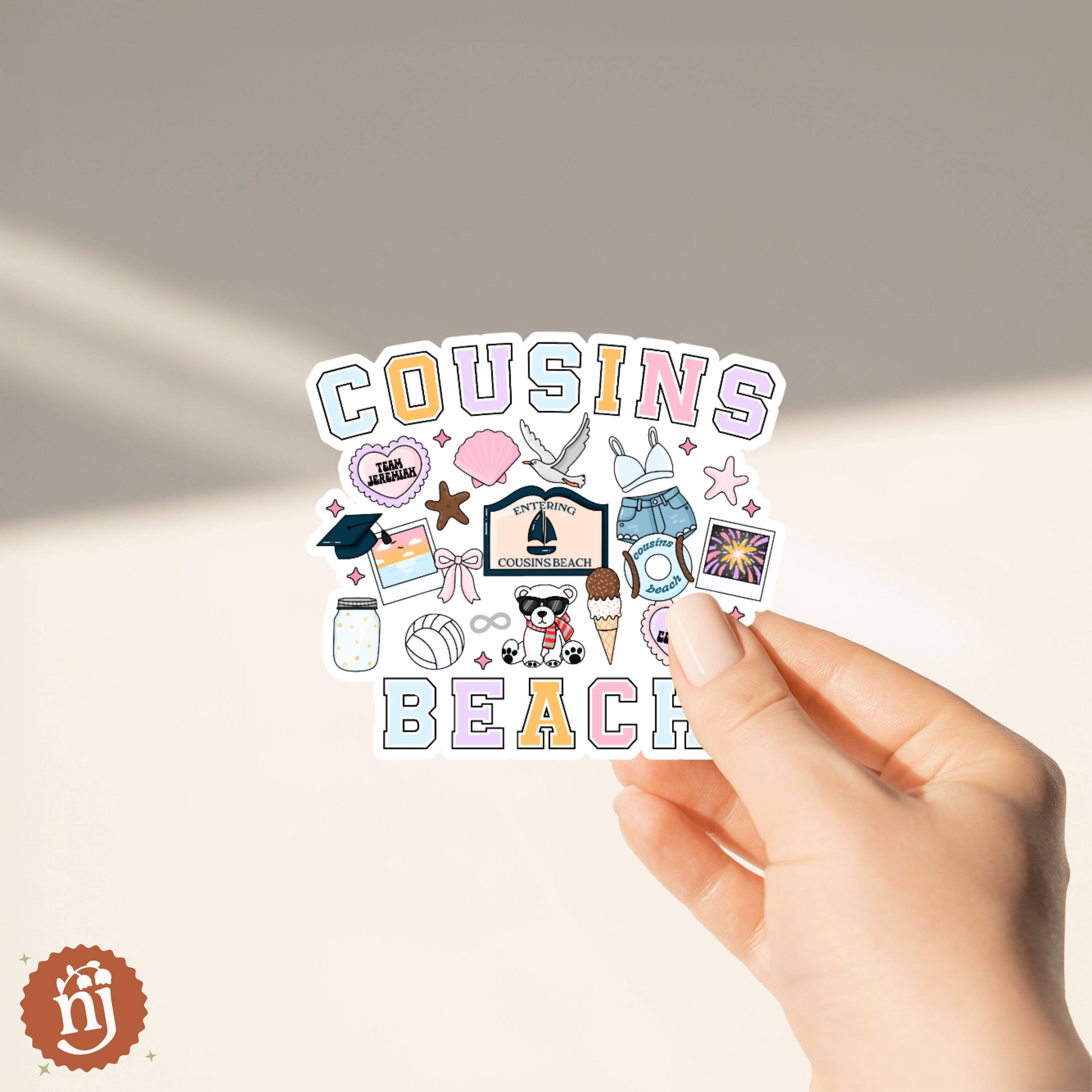 Nearly June Design Co - Wholesale Sticker - The Summer I Turned Pretty Cousins Beach Sticker1