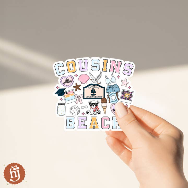 Nearly June Design Co - Wholesale Sticker - The Summer I Turned Pretty Cousins Beach Sticker1