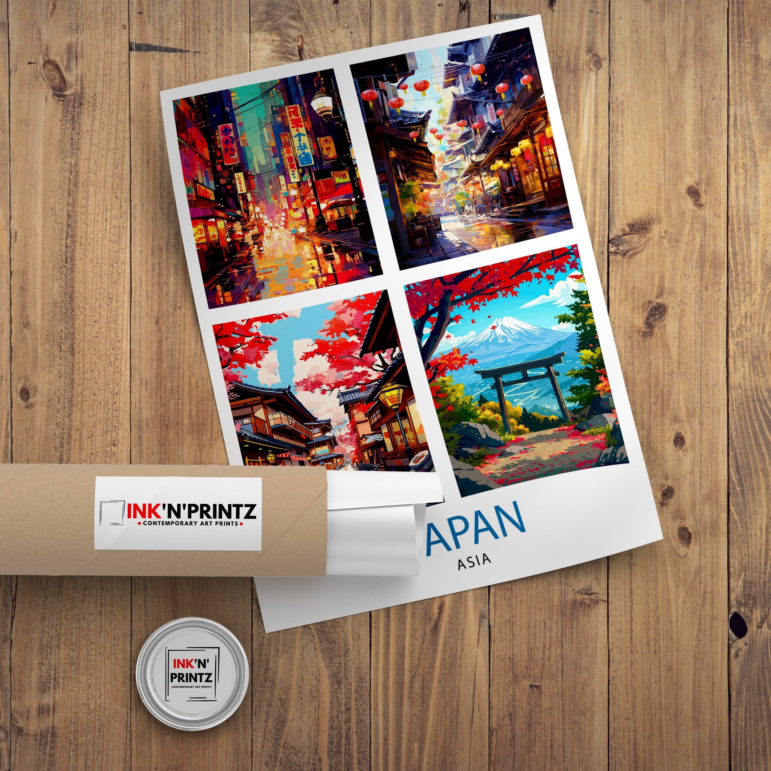 InkNPrintz – wholesale Art print – Japan Travel Poster8