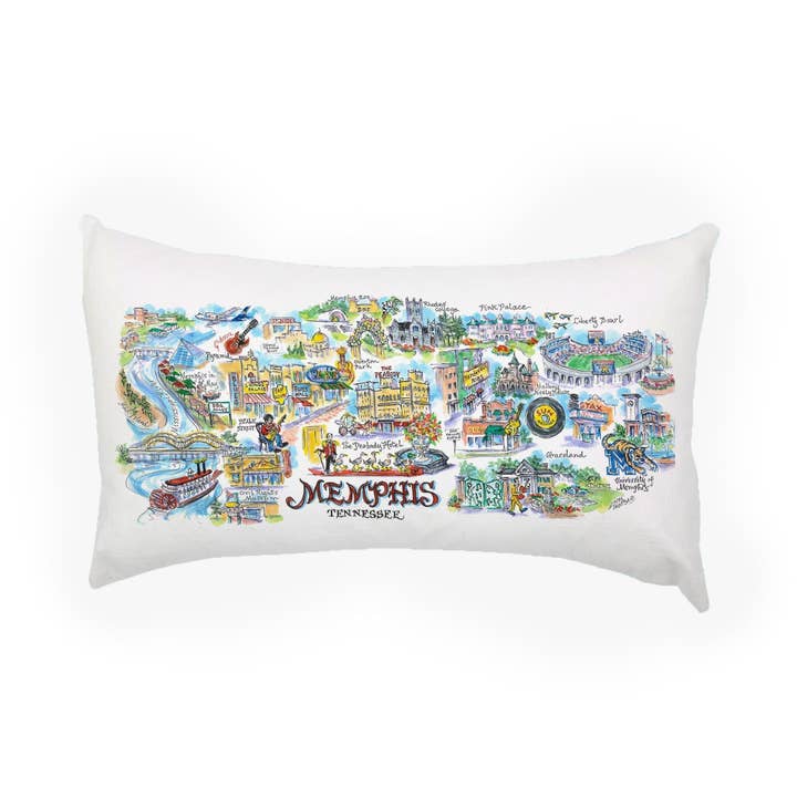 Almofada Memphis - Tennessee por atacado de LuckyBird Apparel and Home