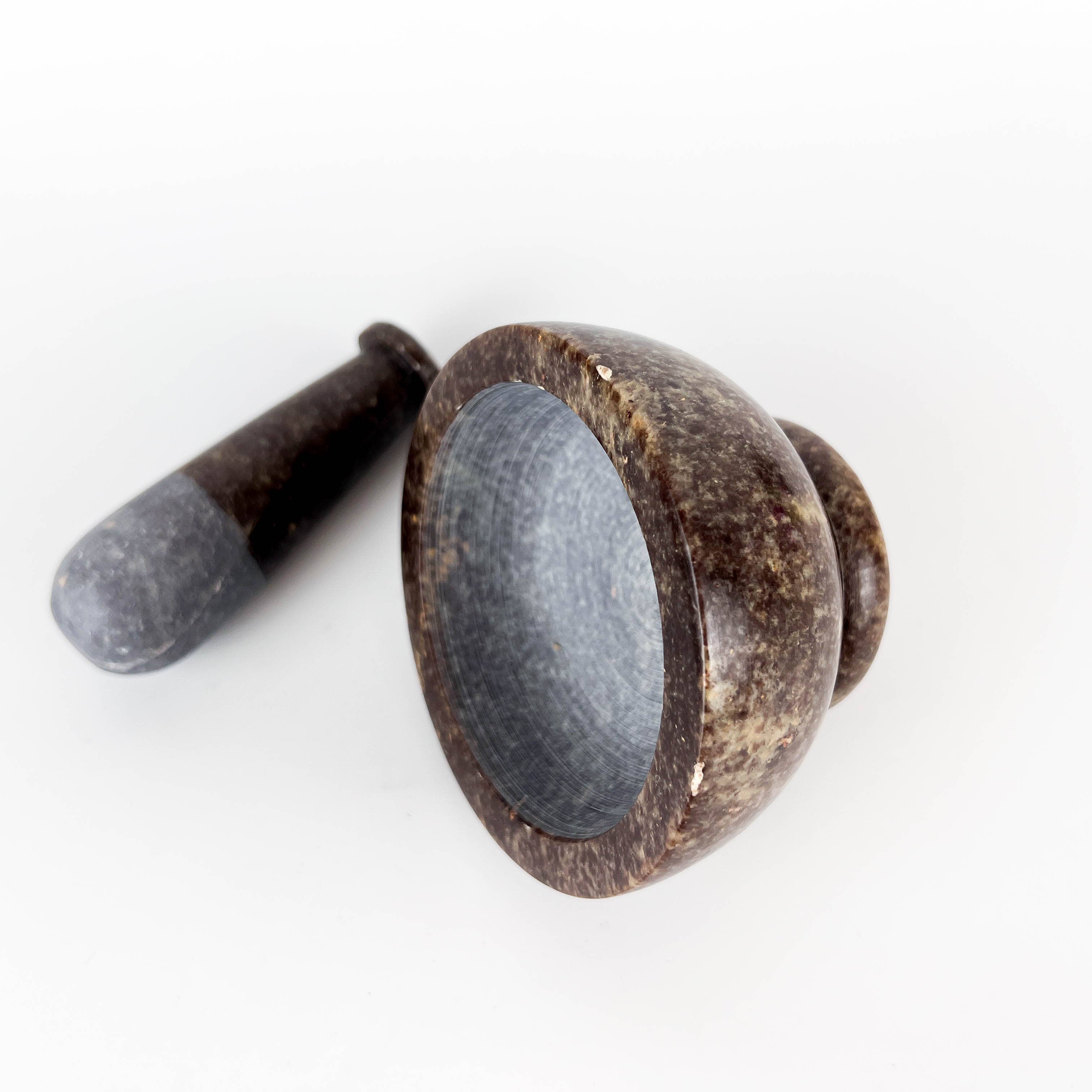 GREENROOTS USA LLC - Wholesale Mortar & pestle - Soap Stone Mortar & Pestle 4"D,3"H3
