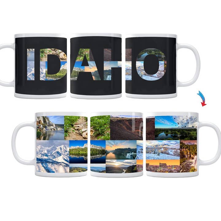 Tazza da caffè che cambia colore State of Idaho per la vendita all'ingrosso da parte di Sunkiss