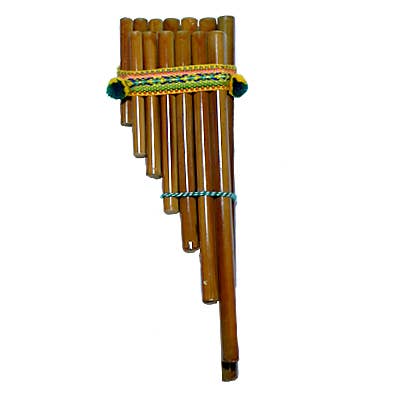 Pichincha - Wholesale Musical Instrument - Large Bamboo Wooden Pan Flute Musical Instrument