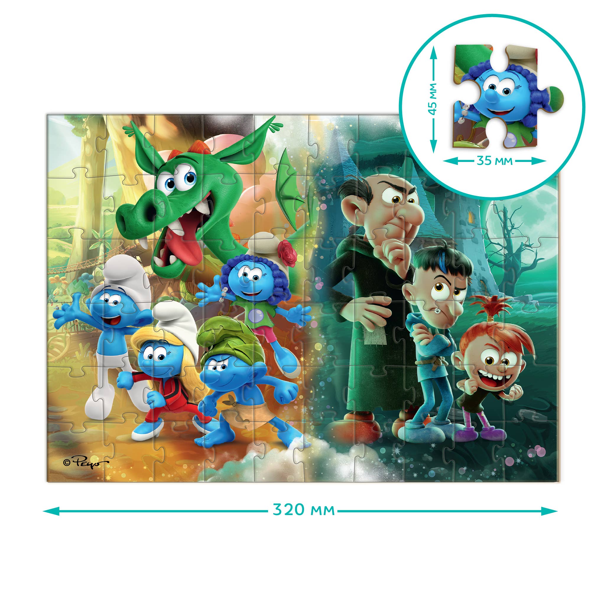 DoDo Brand - Wholesale Puzzle - Kids - Kids & Toddlers Classic Puzzle Smurfs 60 pcs3