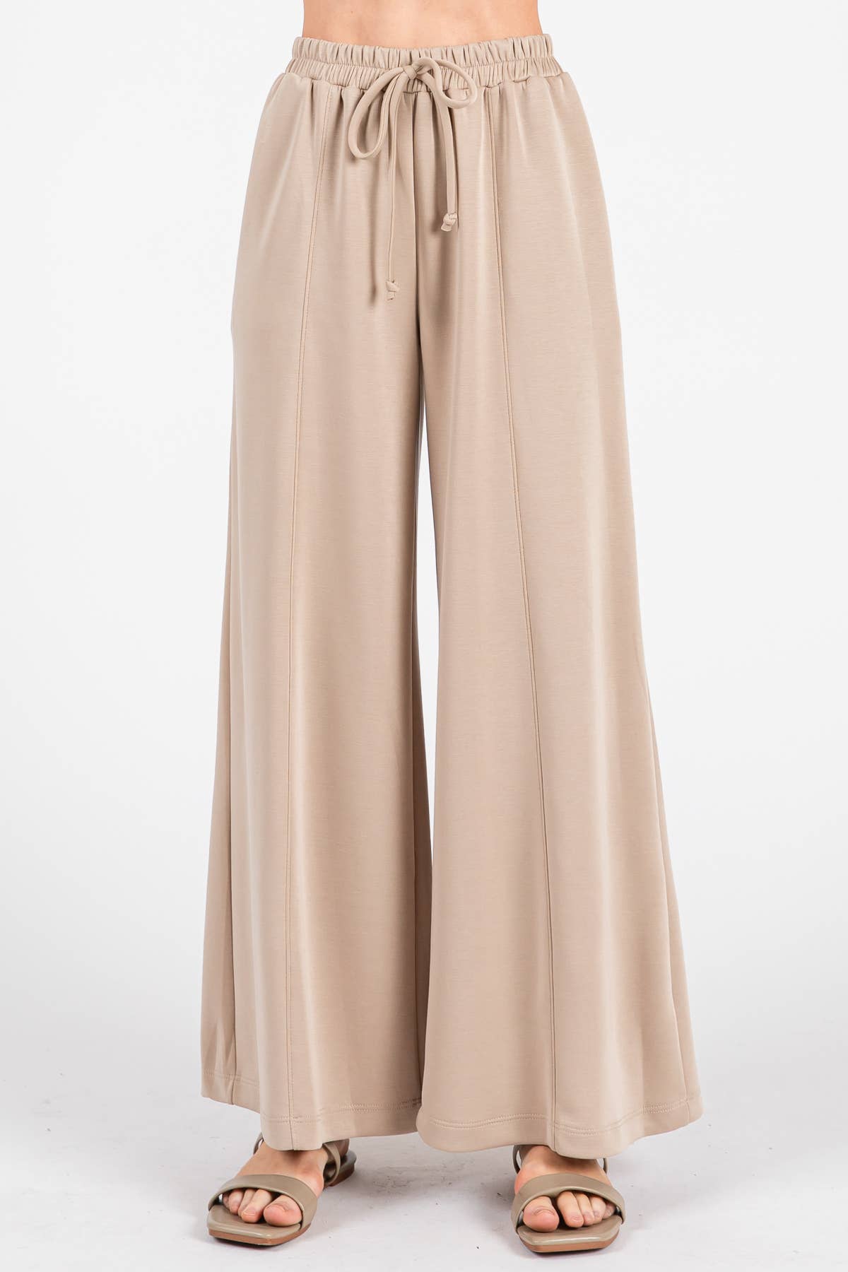 Final Touch - Wholesale Pants - Women's - Modal Jersey Wide Leg Pants - NP7033719