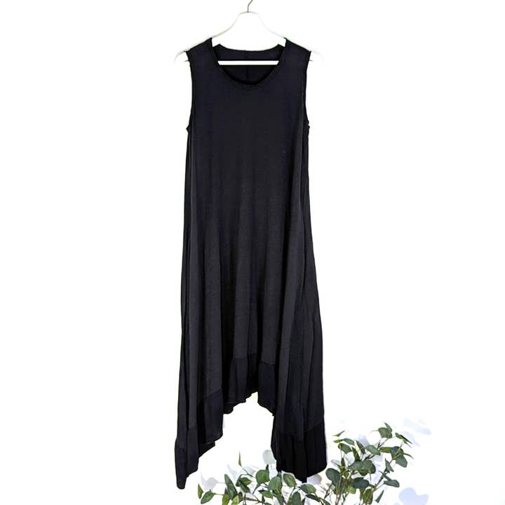 Jersey summer dress with tapered hem (M-L) for wholesale by Tempest Designs