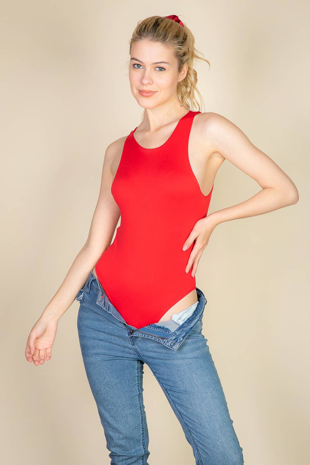 CAPELLA APPAREL - Vente Body – femme - Body débardeur uni décontracté1