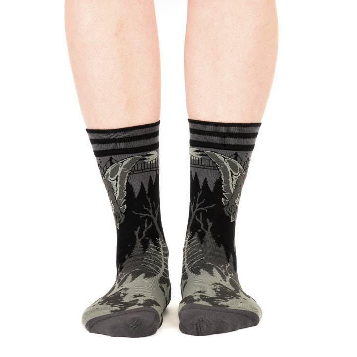 FootClothes LLC - Wholesale Socks - Unisex - Mothman Crew Socks5