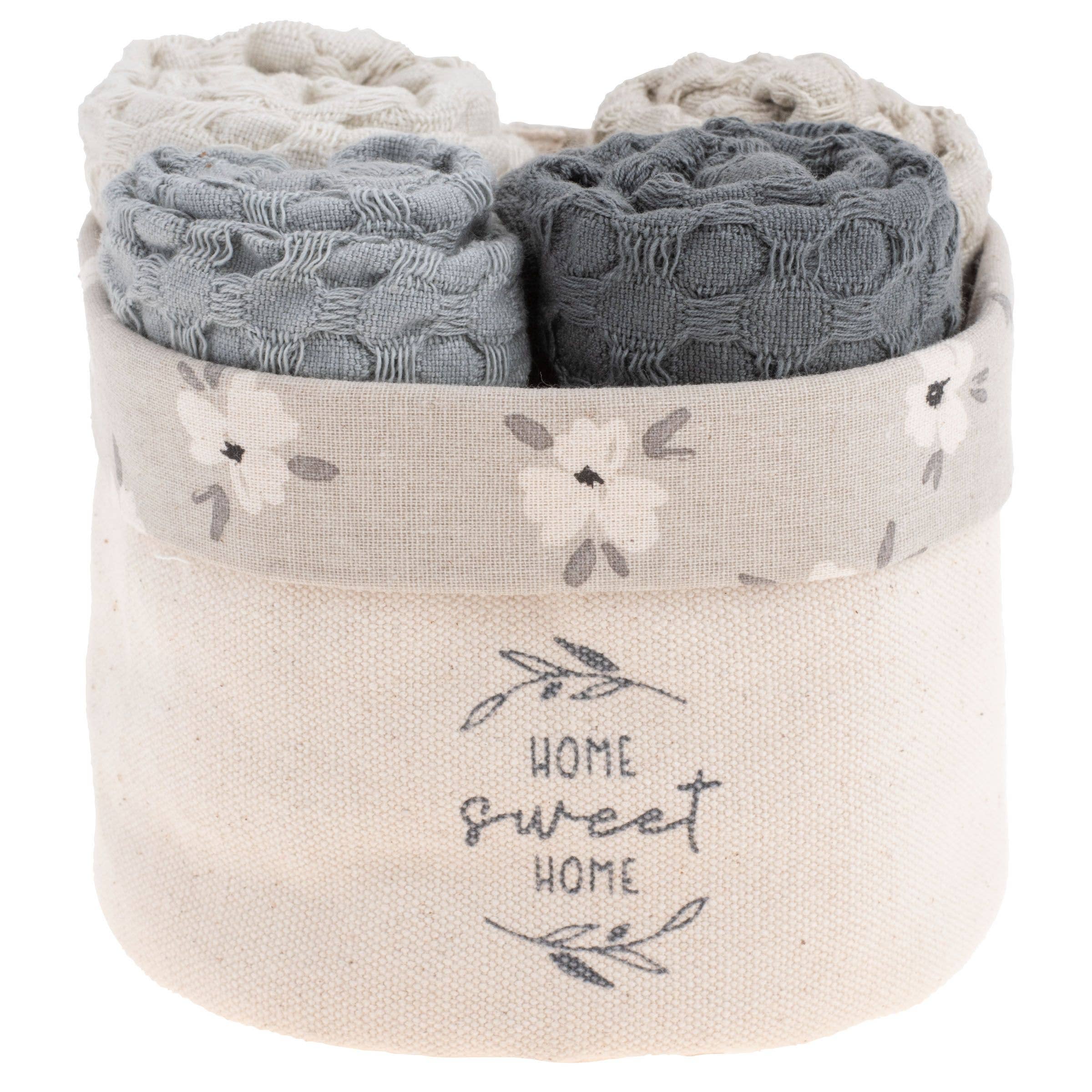 Karma - Vente Torchon - Ensemble de torchons gaufrés avec support en toile2