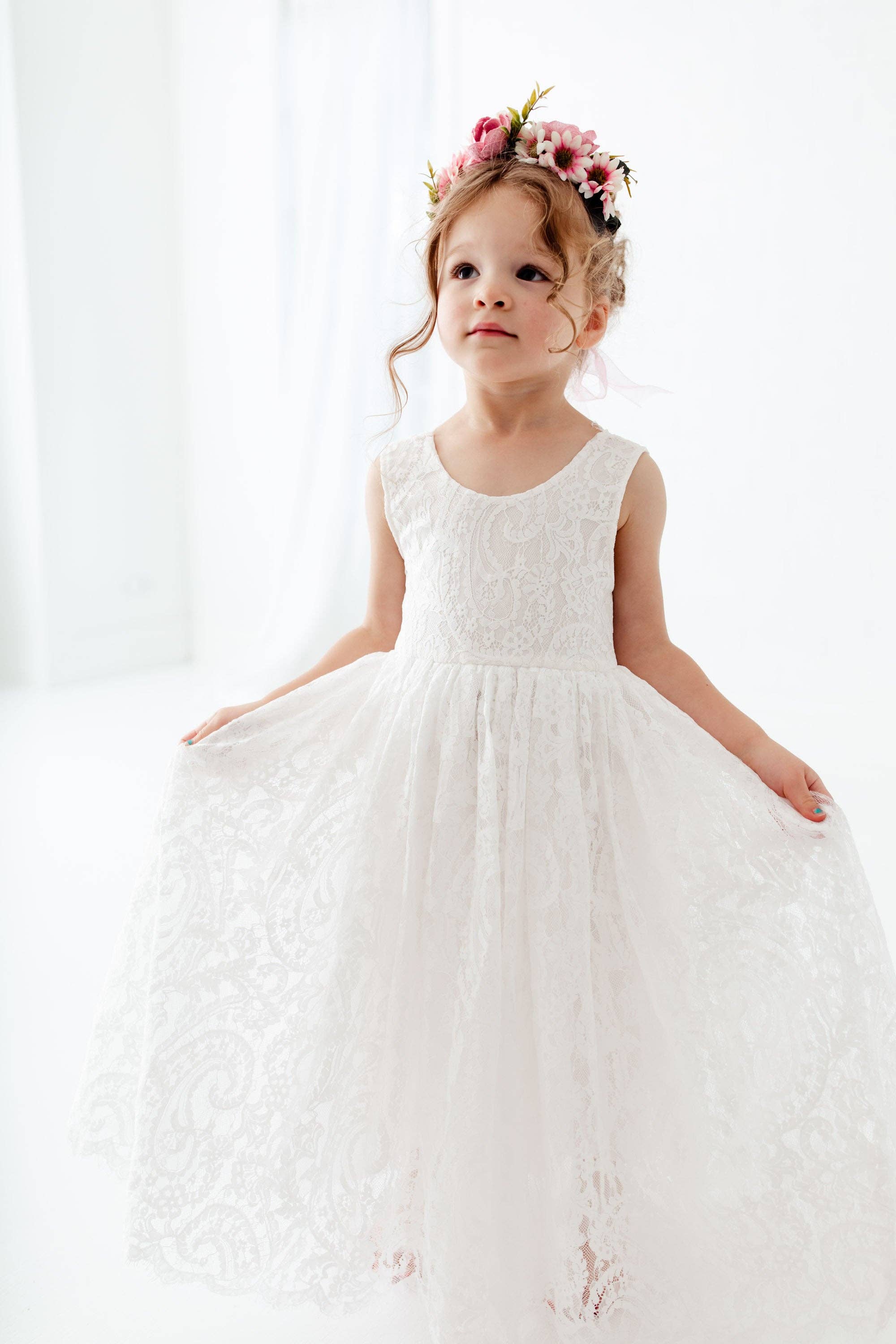 Nicolette's Couture - Wholesale Dress - Kids - The Ophelia Dress - White5