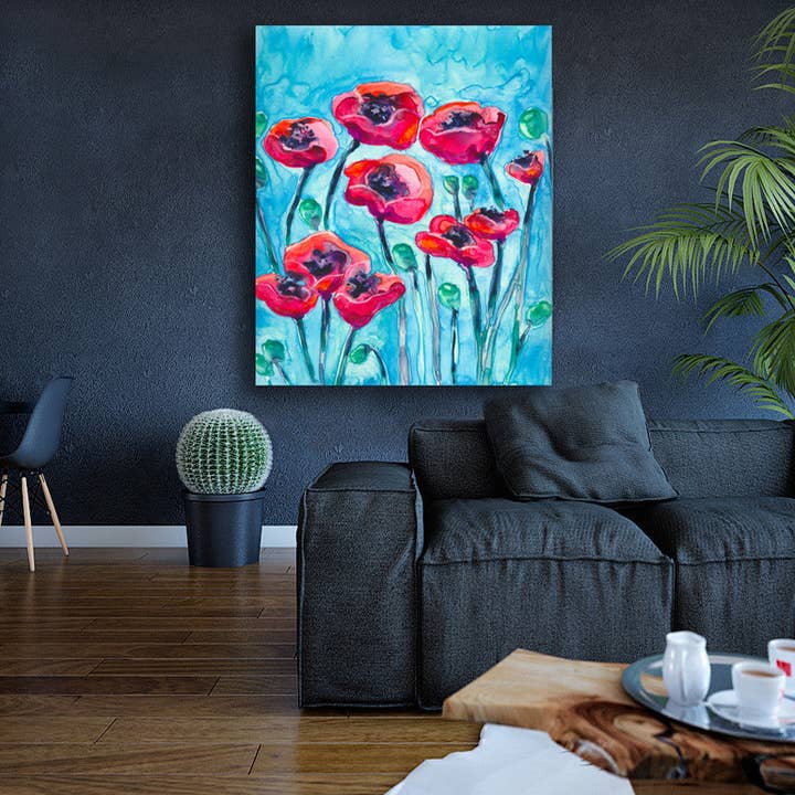 Poppy Sky - Art Print for wholesale by Brazen Design Studio
