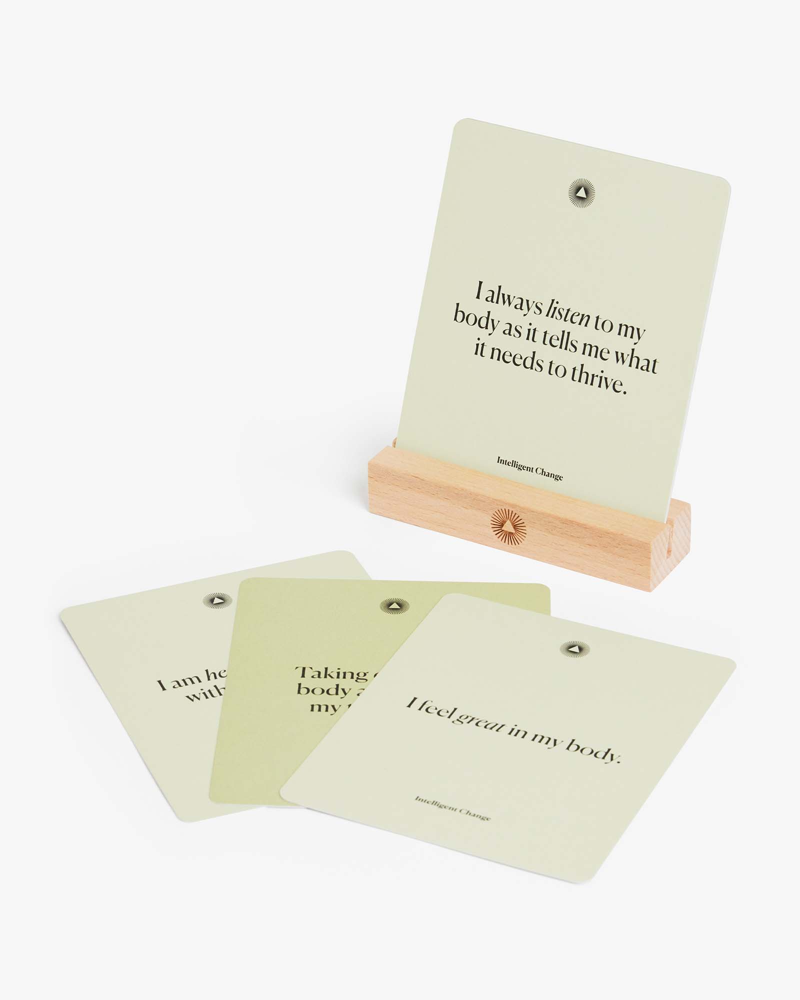 Intelligent Change – wholesale Stationery/notecard set – Mindful Affirmations Health & Wellbeing, Display Cards Gift1