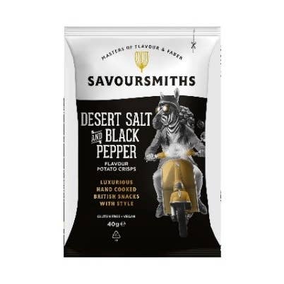 Savoursmiths - Wholesale Chips - Savoursmiths Desert Salt & Black Pepper Potato Crisps 5.29oz0