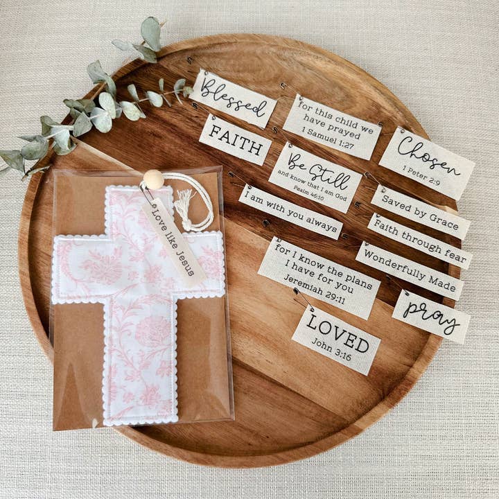 Tygkors - Ljusrosa Chinoiserie |Handgjord|Presentinslagen för wholesale av So Thoughtful Gifts