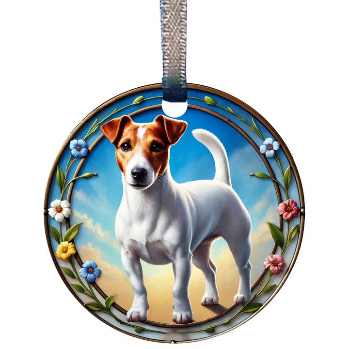 Jack Russell Hund Akryl Mini Ornament MSC754 av d'ears för wholesale av d'ears inc.