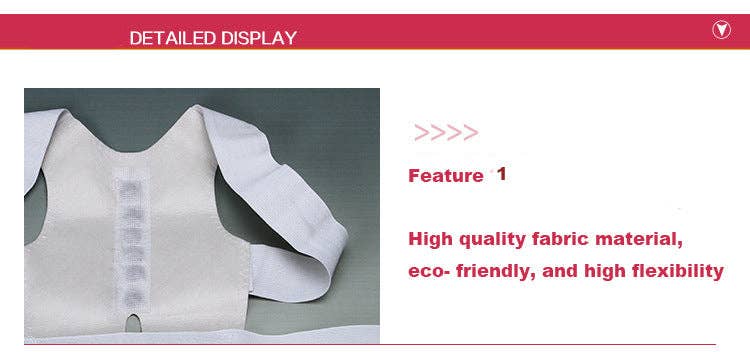 VIGOR - Venta al por mayor Material de fitness - Corrector de postura totalmente ajustable para mujeres y hombres8