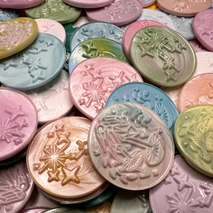 Rochambeau Home - Wholesale Sealing Wax - Custom Wax Seals - Shroomy & Celestial Star Stickers - 10 pp