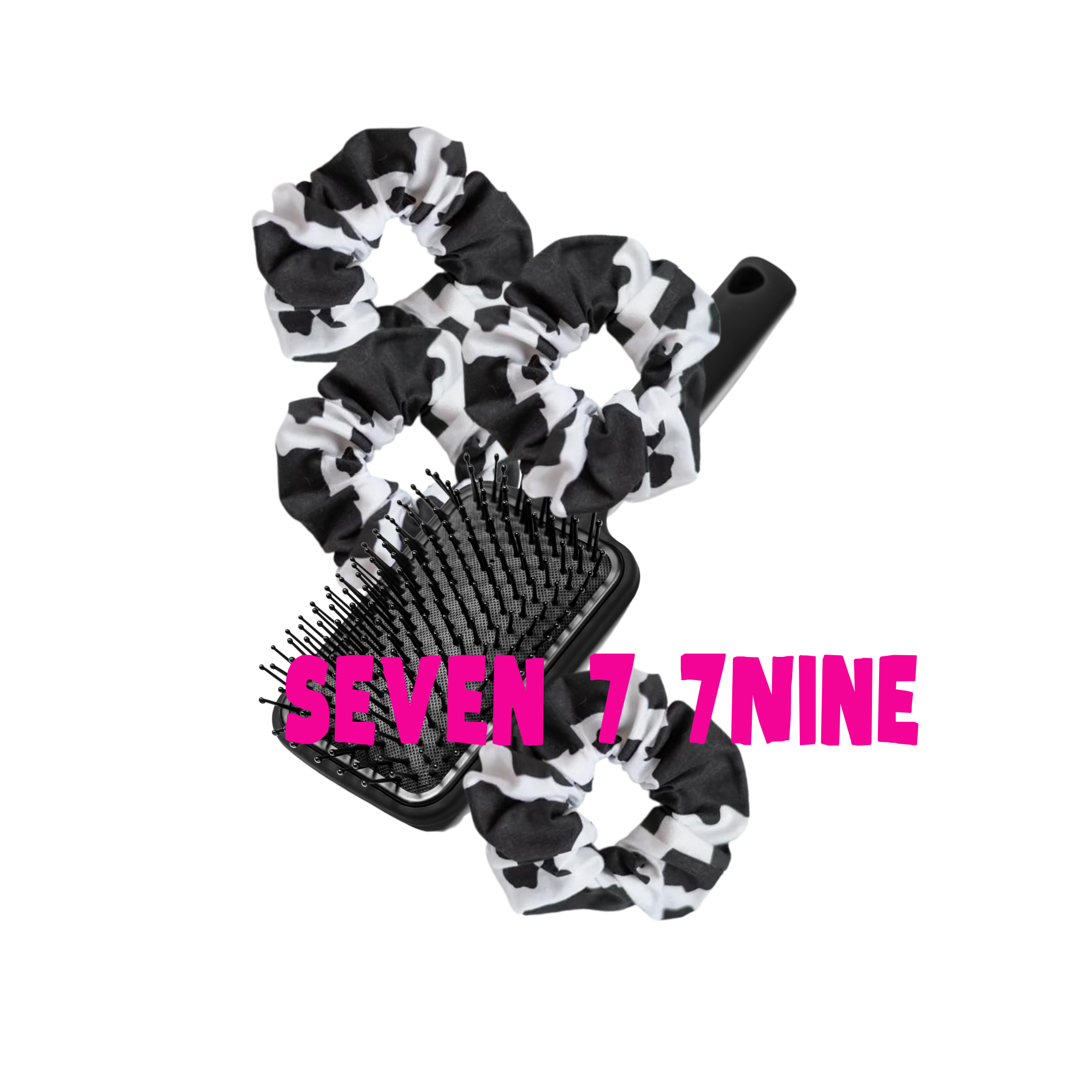Seven77nine - Venta al por mayor Coletero - Mujer - Puff arrugado con estampado de vaca1