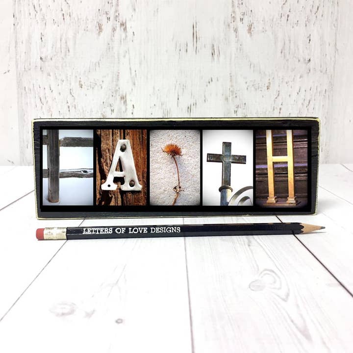 Faith Sign, Christian Gifts, Christian Home Decor, Bible Art for wholesale by Letters Of Love Designs
